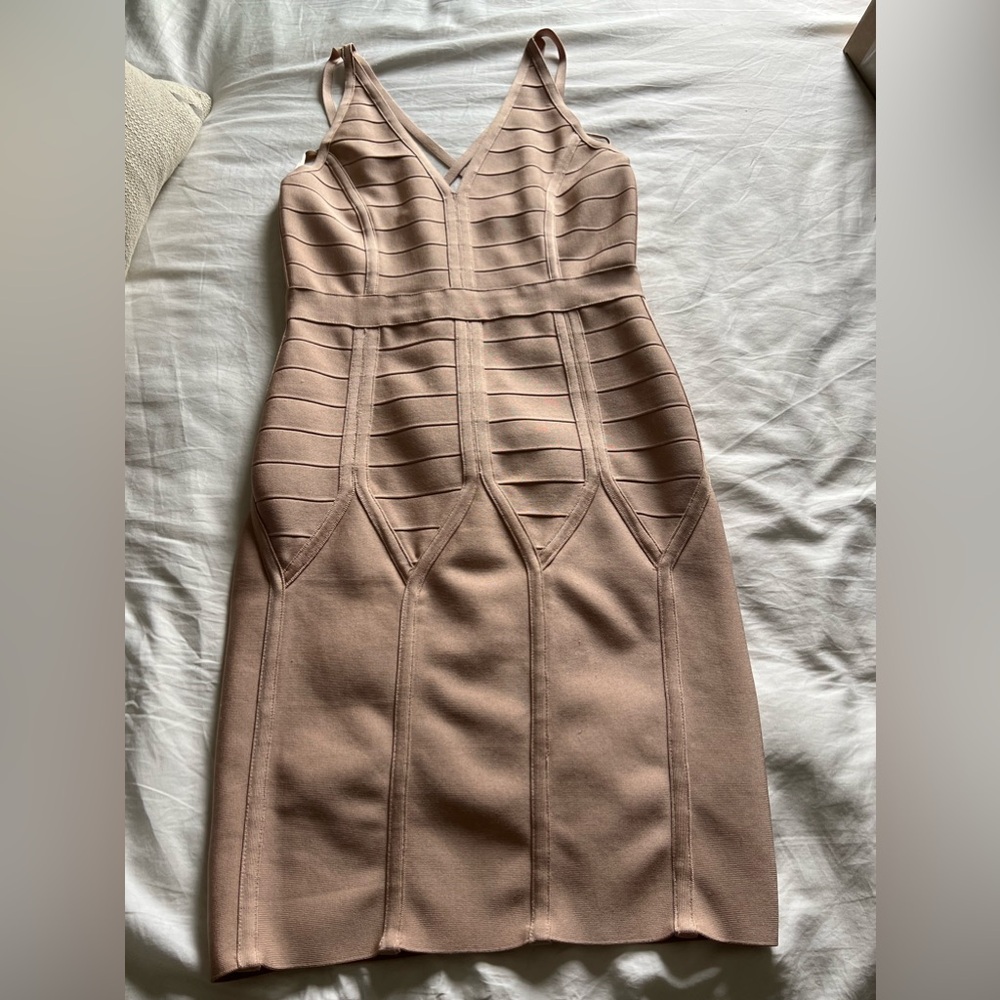 Top Shop Bandage Dress Size 8 Light Pink